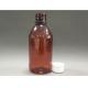 Polyester Plastic Liquid Bottle Brown Anti Theft Ring 250ml Volume For Drugs