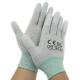 Nylon 40D Carbon Yarn 240D PU Fingertips ESD Gloves
