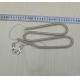 Good protector plastic steel wire core coiled lanyard leash holder w/thumb trigger hooks
