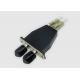 Multimode LC UPC To ST UPC Duplex Fiber Optic Adapter For Network
