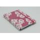 White Flower Pink Purple PU Softcover YO Wire Notebook Printing Service