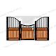 Horse Stall Front with swing door in hot dipped galvanized or black coated