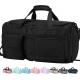 Large Capacity Black Weekender Overnight Bag Custom Travel Bag With Dry And Wet Separation