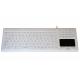 124 Key Ip68 White Medical Keyboard With 24 Fn Keys And Three Mouse Buttons