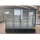 Integral Glass Upright Beverage Cooler With 4 Door Display