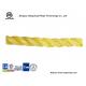 3 strand pp molofilament twist rope dia 12mm yellow color