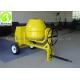 Portable Mini Concrete Mixer Diesel Motor Manual Tipping with 260 Liters Drum