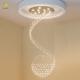 JYLIGHTING Duplex Home Staircase Crystal Chandelier Hotel Villa Spiral Simple Living Room LED Ceiling Light