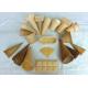 Delicious Homemade Wafer Cones , Sugar Ice Cream Cone Multi Shape