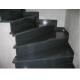 Living Room Stairs Flamed Granite Stone , Polished Mongolia Black Granite