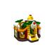 Inflatable Combos Outdoor Jungle Chicken Egg Inflatable Bouncer House With Dry Slide Inflatable Castle Combo