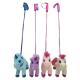 7.87in Walking Singing Pink Unicorn Stuffed Animals & Plush Toys With Retractable Stick