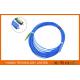 APC Fiber Optic Patch Cord , FC to SC Fiber Patch Cable Blue Singlemode 1.8mm LSZH