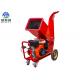 Small Agricultural Machinery Mobile Wood Chipper And Shredder With 15hp Diesel Engine