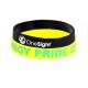 Personalized Sports Silicone Wristbands For Office , Party Non Toxic