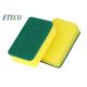 Heavy Duty Utensil Cleaning Sponge With Polyester Fiber Scouring Pad