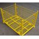 Zinc Surface Storage Cages On Wheels Grid 50*50 Mm Welded Wire Mesh Structure