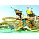 OEM Anti Ultraviolet Aqua Playground Pirate Ship Slide For Resort Park