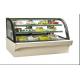 Glass Door Food Warmer Showcase 3 , Upright Cake Cooling Showcase For Bar