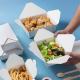 White Cardboard Customized Gift Box Paper Fast Food Packaging Box For Restaurant Snacks