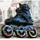4 Wheels Black Outdoor Sports Products 2 In 1 Roller Skates PU Material