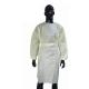 Non Toxic Non Woven Disposable White Lab Coats with Elastic Cuff