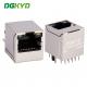 RJ45 Network Connector With Transformer , 180 Degree Gigabit Communication Interface DGKYD511Q070AB2A8D