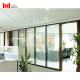 Clear Glass Office Partition Wall Systems 38-44db Soundproof Glass Partition