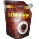 Customize stand up plastic pouch with spout shape for Coffee with Gusset