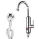 Tankless 220V Instant Heating Electric Faucet With EU Plug Stainless Steel