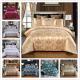 Cotton European Style Bedding Set 3 4 6 7 Piece Satin Sheet Pillow Case Duvet Cover