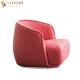 Hotel Leisure Modern Elegant Chair Fabric Upholstered Armchairs Pantone Color