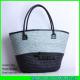 LUDA eco bags wholesale straw totes leather deco straw tote handbags