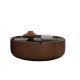 Oak Central Round Coffee Table Marble Top Coffee Table With Solid Wood Legs