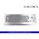 20mA IP68 Industrial Keyboard With Trackball Vandal Proof