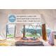 7m 8 M Luxury Canvas Geodesic Clear Canopy Dome Glamping Tent With Bathroom Stove Hole