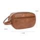 Hot Sales Mens Toiletry Kits Waterproof PU Leather Material Travel Zipper Bag