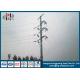 110KV Q235 Galvanized Steel Octagonal Electric Power Poles / Power Transmission Tower