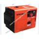 Orange Color Portable Generator Silent Generator Set 8KVA 12Hp