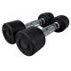 Wholesale Gym Fitness  Weight Lifting Rubber Coated Round Dumbbell