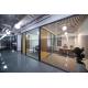 Demountable Frameless Double Glass Partition Walls Sound Insulation