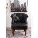 luxury black classic leather home chair furniture,#2048