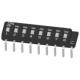 Heat Resistant SIP DIP Switch With Thru Hole Lead