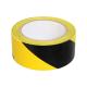 Yellow Black PVC Film Caution Tape High Visibility For Marking Walkways Safety Hazards