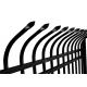 Home Garden Ornamental Black Decorative Metal Wrought Iron Steel Fence