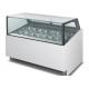 Ultra Temperature Ice Cream Display Freezer Gelato Display Cabinet Fully Automatic