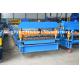 3 Phase Manual Glazed Tile Roll Forming Machine With Pillar Leading Pressing