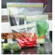 resealable custom food package freezer double track k bag, big zippers transparent bag double track zipper with te