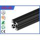 T Slot Black Anodized Structural Aluminum Beams With Square Hollow 6000 series Material