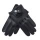 Driver Leather Work Gloves , Full Finger Gloves Soft Fitting Silk Lining